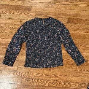 Veronica Beard Dark Floral Blouse